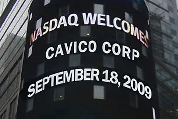 Mã CAVO trong phiên giao dịch đầu tiên tại Hoa Kỳ năm 2009